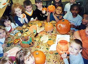 Kids and Pumpkins